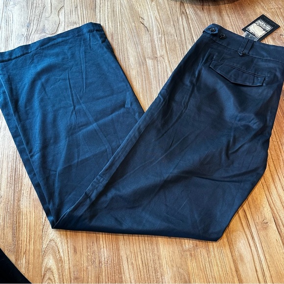 Da-Nang Surplus Indochine Womens Black Baggy Y2K 90’s Style Wide Leg Trousers 10 - Picture 7 of 12